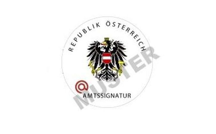 Schriftzug Republik Österreich und Amtssignatur, Muster und der Adler mit Sichel und Hammer © BKA - Grafik/BKA