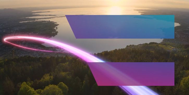 Bodensee mit Lichtstreifen © MonteNero - Bild MonteNero
