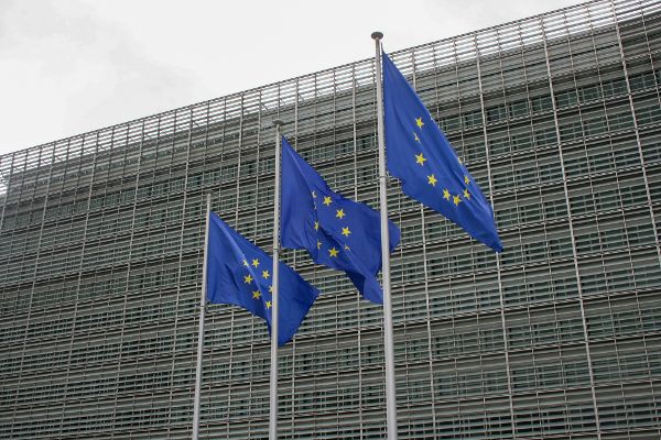 EU Gebäude mit EU Flaggen © Carl Gruner  - Unsplash 