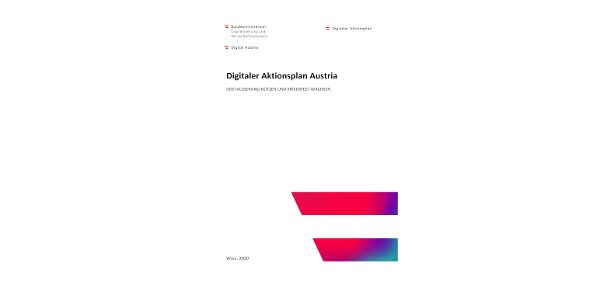 Cover: Digitaler Aktionsplan Austria - Krisenfestigkeit