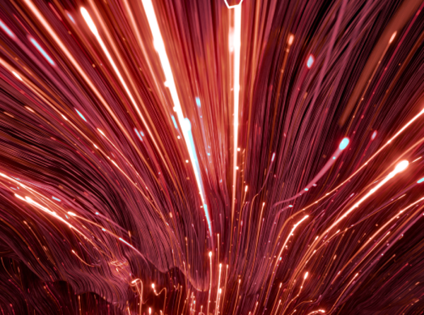 Rotes Feuerwerk