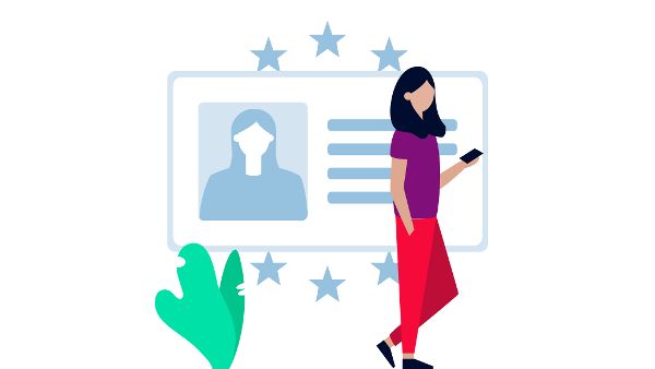 Illustration einer Frau mit einem Smartphone in der Hand © Moodley  - Moodley 
