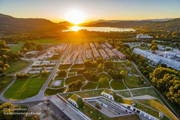 Luftaufnahme des Lakeside Science & Technology Park in Klagenfurt © G. Steinthaler  - Standortmarketing Kärnten 