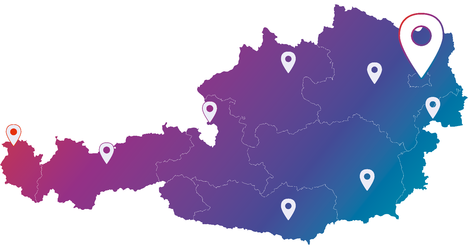 Oesterreich-Karte © Karte BKA