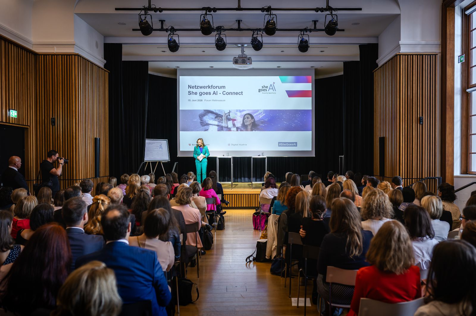 Foto vom She goes AI Netzwerkforum 15.06.2026 &copy; Tarek Wilde  - BKA/Tarek Wilde 