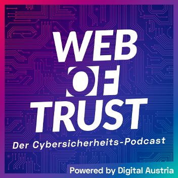 Buntes Icon für Web of Trust Podcast des Bundeskanzleramtes zum Thema Cybersicherheit im Rahmen der Initiative Digitale Kompetenzoffensive &copy; WZ/CAA  - Grafik 
