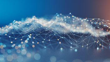 Vernetzung der Digital Innovation Hubs grafisch mit Punkten dargestellt. ©  Bild BMWET/DIH 