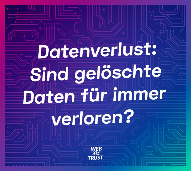 Cover der Podcastfolge mit Titel: Datenverlust: Sind gelöschte Daten für immer verloren?
