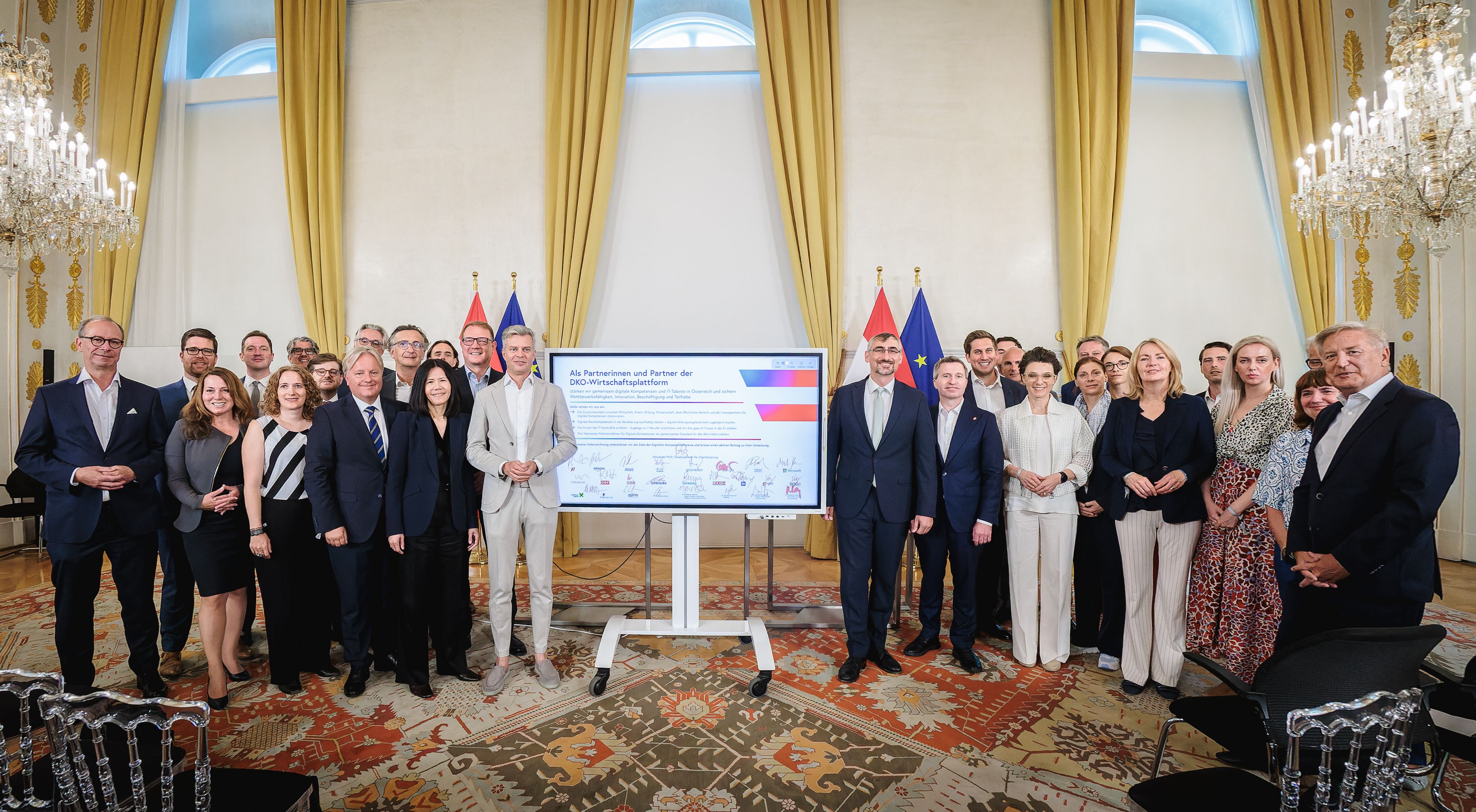 Präsentation des Maßnahmenpakets der Wirtschaftsplattform der Digitalen Kompentenzoffensive für Österreich